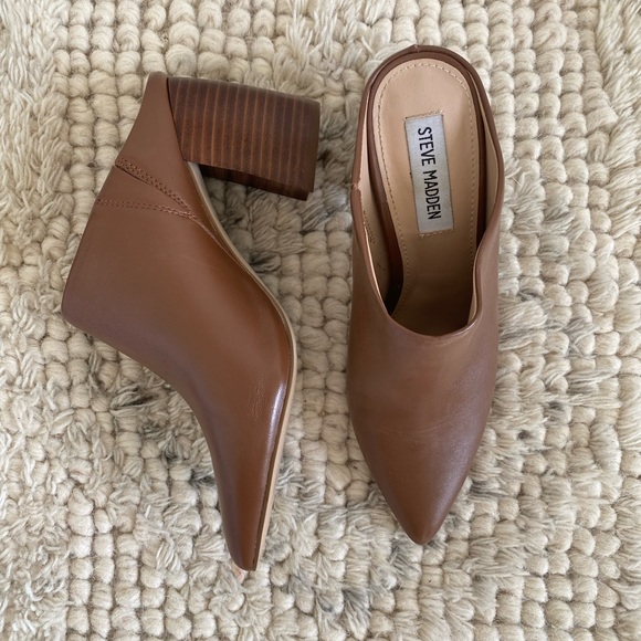 Brown Leather Steve Madden Booties - Picture 4 of 6